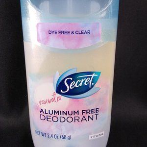 Secret Aluminum Free Rosewater Deodorant 2.4oz New